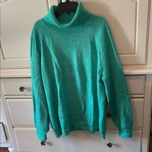 LOFT Turquoise Knit Sweater